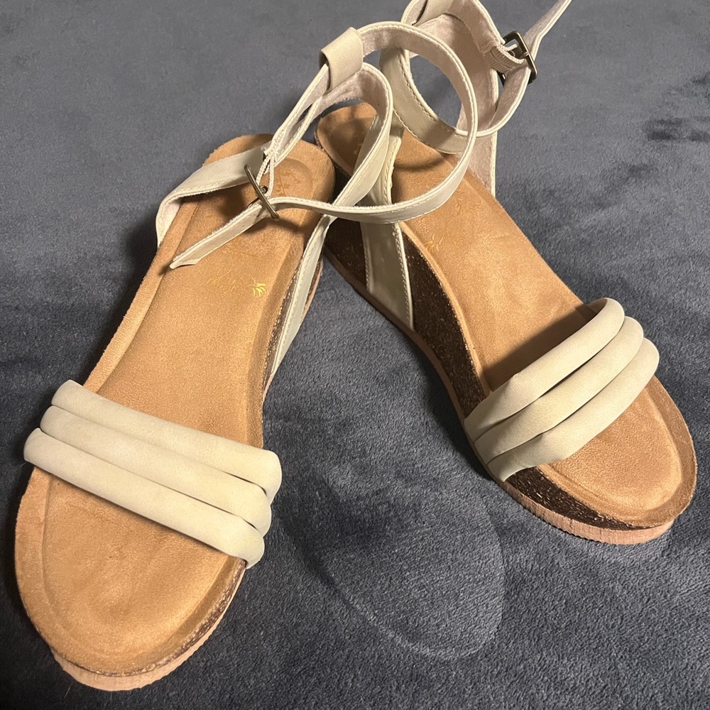 Maurices Elegant Cream Sandals
